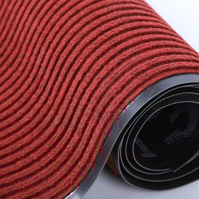 PVC подложка за входна врата, голяма площ, квадратна форма, еднотонен модел, стил модерен минимализъм, миеща се