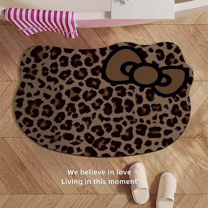 Katie leopard uzorak, mekan mekani diatomit tepih za kupaonicu i ulaz, upija, protuklizan, otporan na mrlje
