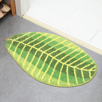Листоподобен входен килим за врата, полиестерни влакна, INS стил, за всекидневна, спалня и баня
