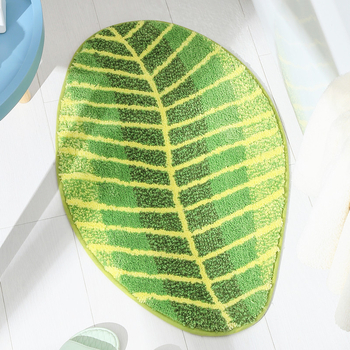 Листоподобен входен килим за врата, полиестерни влакна, INS стил, за всекидневна, спалня и баня