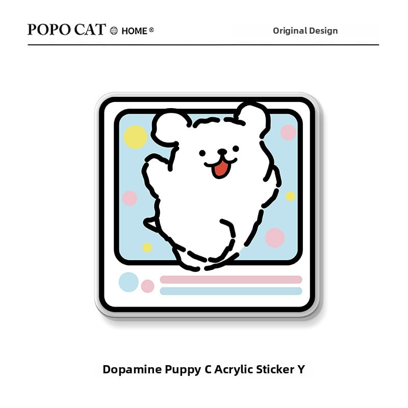 Акрилен стенен стикер с карикатурни животни – 1 брой; водоустойчив, антистатичен, влагоустойчив, против мухъл; дизайн с карикатурни животни; подходящ за хол, спалня, кабинет, баня, антре.