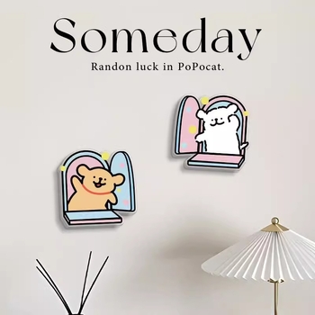 Акрилна стенна декорация с карикатурни животни за прикриване на дупки – водоустойчива стикер-декорация за хол, спалня, кабинет, баня и антре. Материал: акрил; Модел: симпатични животни; Функции: антистатична, влагозащита, против молци.