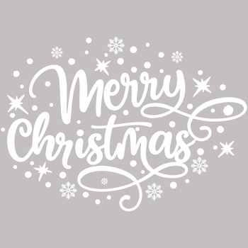 Etichete electrostatice din PVC pentru sticlă – stil Nordic, motiv Binecuvântarea Crăciunului