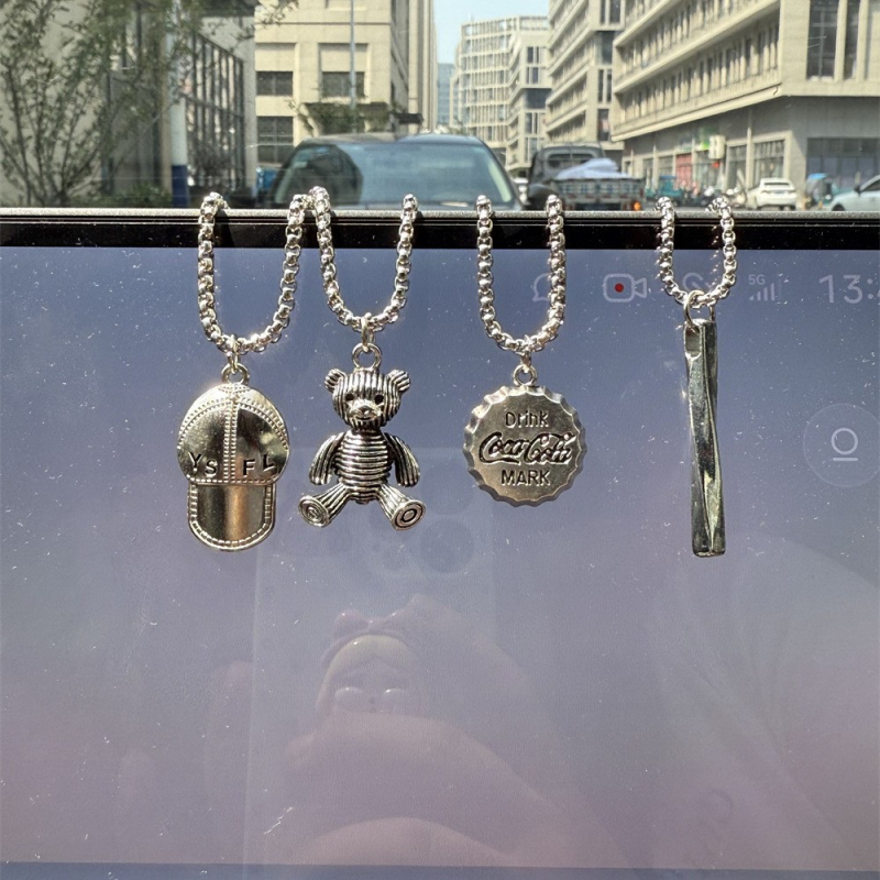 Dječji ogrlica u američkom hip-hop stilu, za sve sezone, unisex, s personaliziranim privjeskom