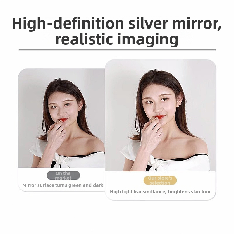 Pašlīmējošs PVC sienas spogulis, antistatīvs, vienkāršs stils, 1 gab.