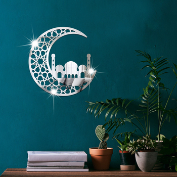 Декоративен стенен стикер - акрилен лунен дизайн, модерен стил, за всекидневна, спалня и вход