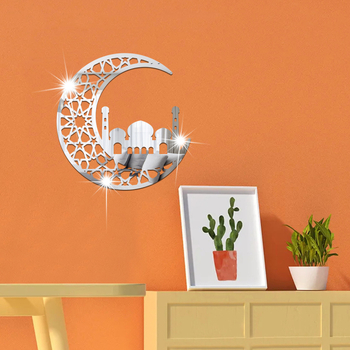 Декоративен стенен стикер - акрилен лунен дизайн, модерен стил, за всекидневна, спалня и вход