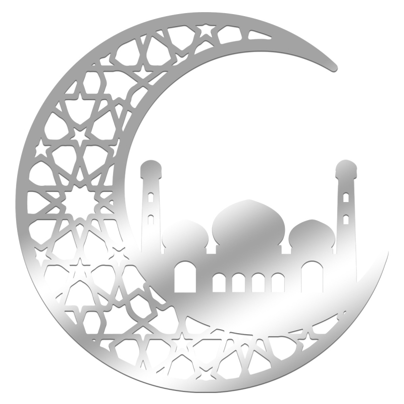 Декоративен стенен стикер - акрилен лунен дизайн, модерен стил, за всекидневна, спалня и вход