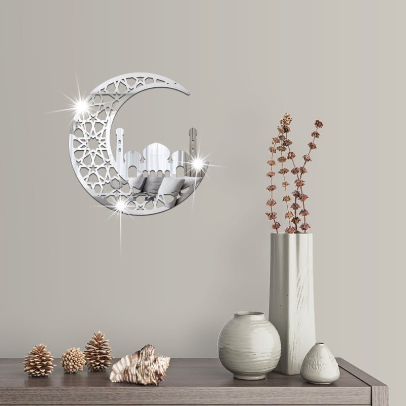 Декоративен стенен стикер - акрилен лунен дизайн, модерен стил, за всекидневна, спалня и вход