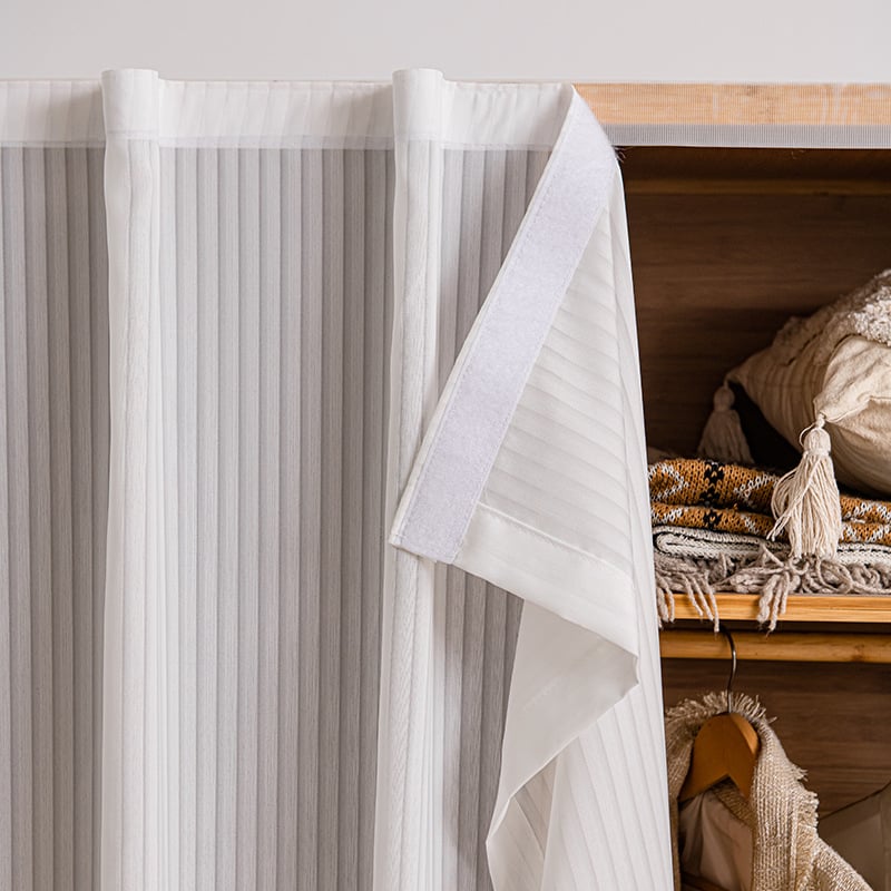 Κουρτίνα πόρτας ντουλάπας με διχτυωτή ύφανση – προστασία από σκόνη, τύπος κουρτίνας: διχτυωτή, στυλ: μοντέρνο μινιμαλιστικό