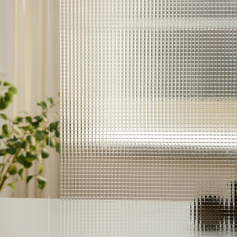 Film pentru ferestre cu model val de apă, autoadeziv, 2 foi, stil universal, pentru living