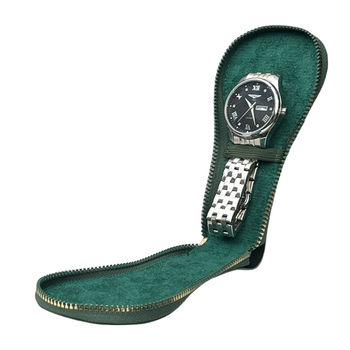 GJ123 PU кожена чанта за съхранение на часовници с пришиване, за подаръчна и бижутерийна опаковка