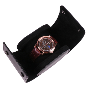 Кутия за един мъжки часовник, PU кожа, преносима, със възглавничка