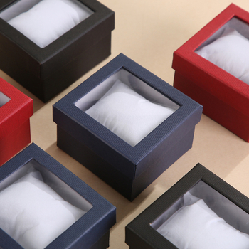 Кутия за опаковка на часовник – хартия, модел 01, ръчно-машинна изработка, насипно опаковане, опаковане за подаръци и бижута