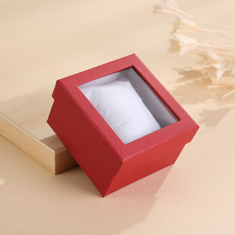 Кутия за опаковка на часовник – хартия, модел 01, ръчно-машинна изработка, насипно опаковане, опаковане за подаръци и бижута