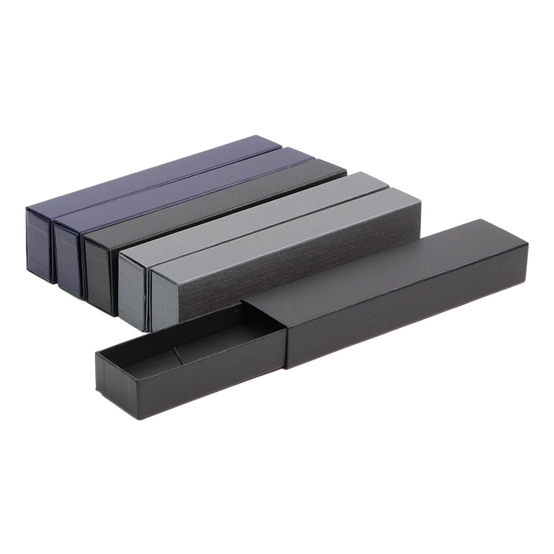 Кутия за каишки на Apple Watch – картонена и PU конструкция, горещ печат, кутия с чекмедже за опаковка, модел XJ0003, предназначена за подаръчна, обща и бижутерна опаковка