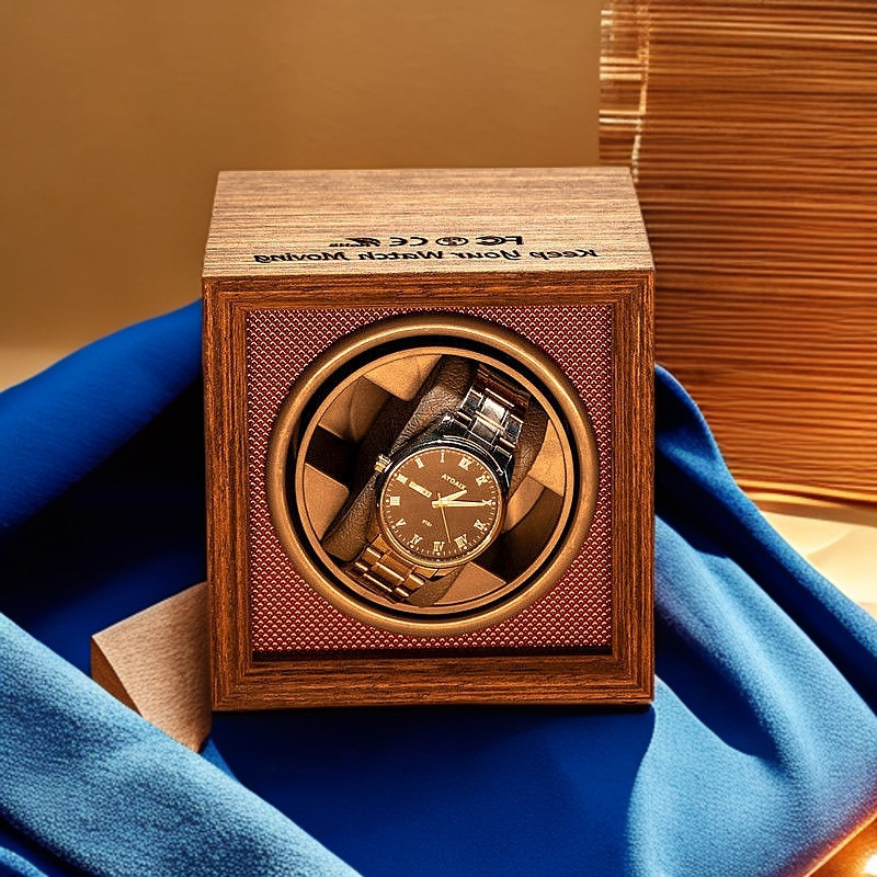 Автоматичен навивател за механични часовници с електрически моторен корпус, три регулируеми скорости, за домашно ползване