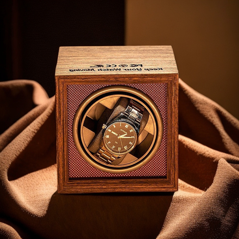 Автоматичен навивател за механични часовници с електрически моторен корпус, три регулируеми скорости, за домашно ползване