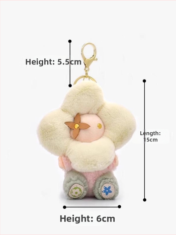 Tašas piekaramais ar saulespuķu pūkaino Vivian lelli - kokvilna, MGH, 2024. gada pavasaris