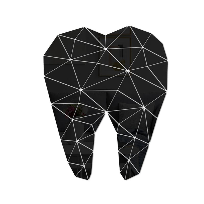 Акрилен графити огледален стенен стикер, модерен минималистичен стил; украса за хол, спалня, кабинет, ресторант, баня, антре, балкон и търговски помещения