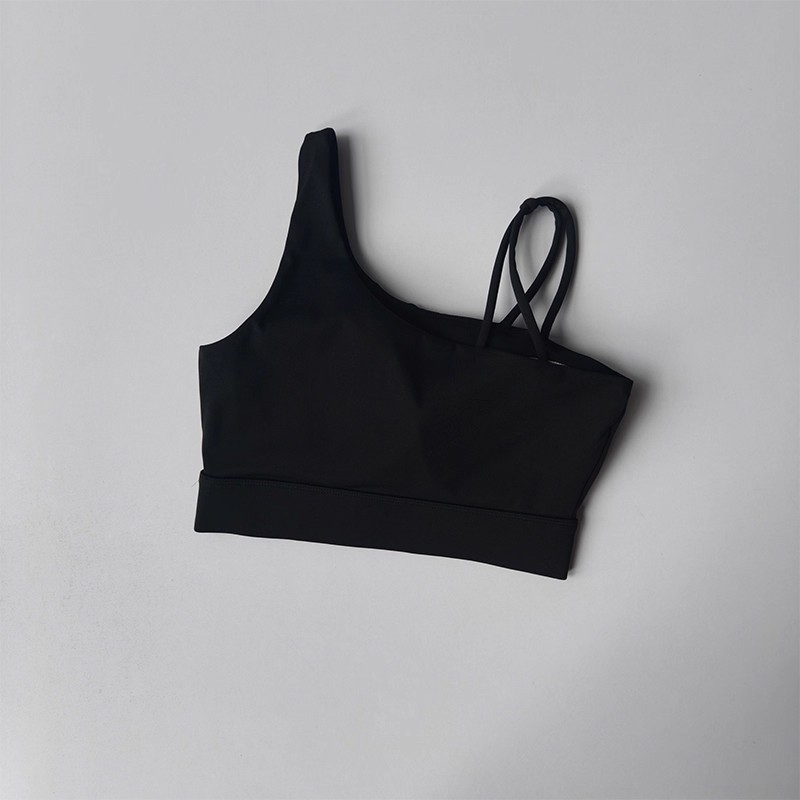 Nova ženska sportska grudnjak za trčanje i yogu, sa zaštitom od udaraca, jednoplastne tanke naramenice, Pilates top