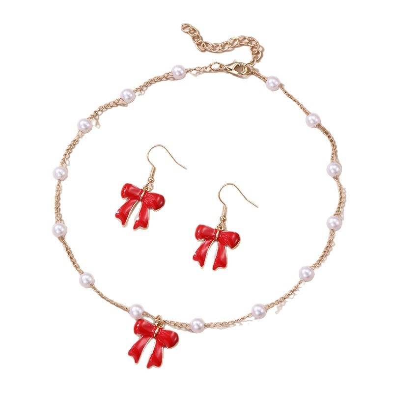 Ogrlica od legure s oblikom bow-tie, box lanac, serija Princess