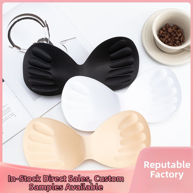 Вмъкване за чашка на сутиен, безшевно, памук, подплънка от гъба, пет пръста дизайн, тънък слой, без следи, пуснато през 2021