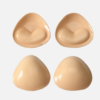 Подплънка за бюст - сърцевидна форма, самозалепваща, двустранно водоустойчива, памучна утолщена подплънка