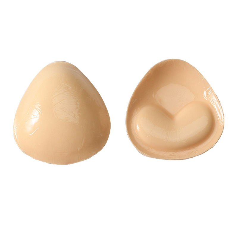 Подплънка за бюст - сърцевидна форма, самозалепваща, двустранно водоустойчива, памучна утолщена подплънка