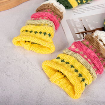 Ежедневни чорапи с дълъг маншон, райета в етнически стил, 80–90% полиестер, антихлъзгащи, попиване на пот и дезодориране, есенно-зимни