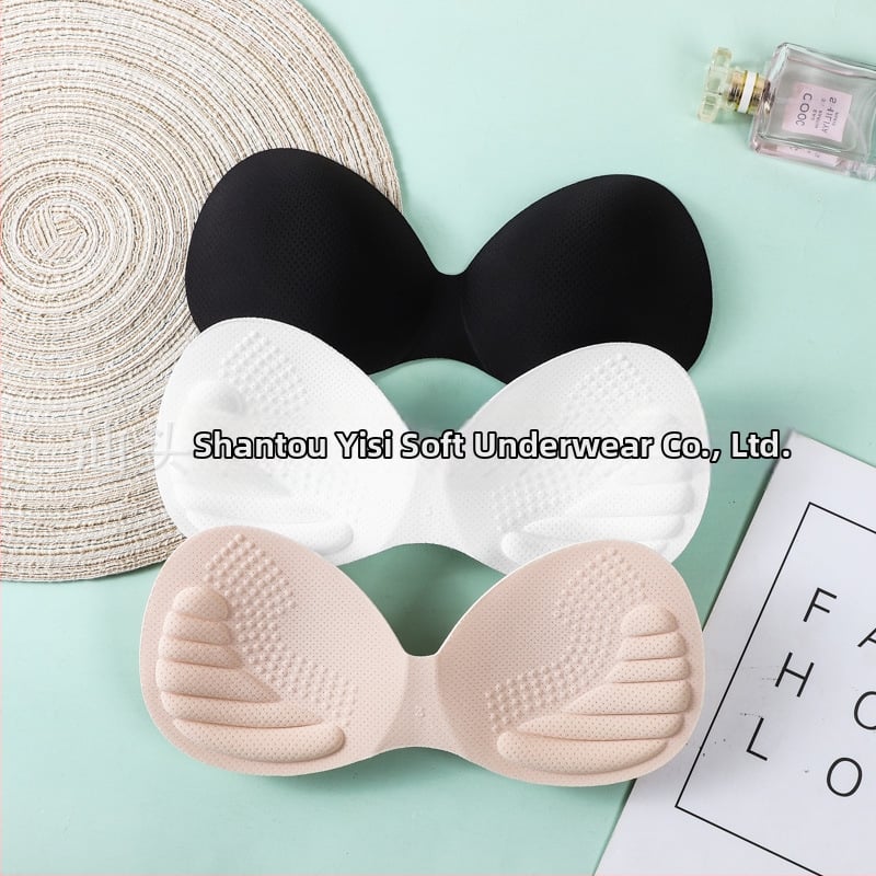 Чашка за сутиен-вмъкване, емулсионен материал, удебелена и дишаща, с форма на пет пръста, едноетапен дизайн