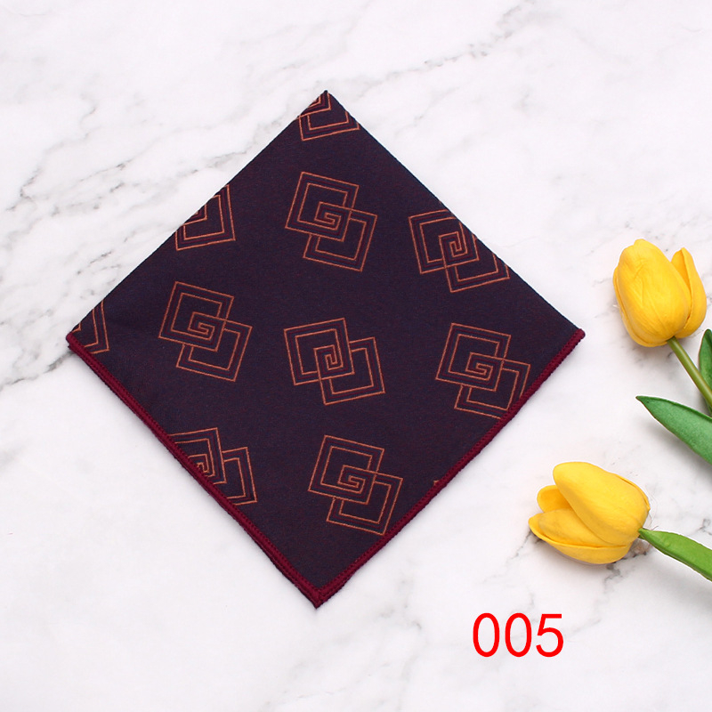 Muška džepna maramica, Cashew Flower uzorak, Jacquard tkanina, poliester vlakna, moderan poslovni dodatak