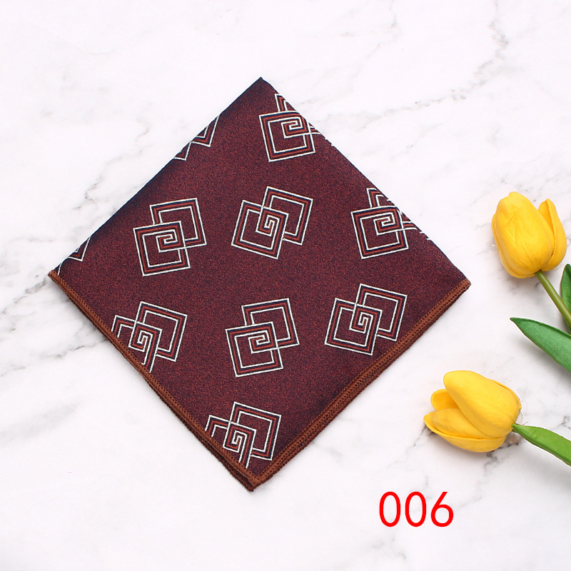 Muška džepna maramica, Cashew Flower uzorak, Jacquard tkanina, poliester vlakna, moderan poslovni dodatak