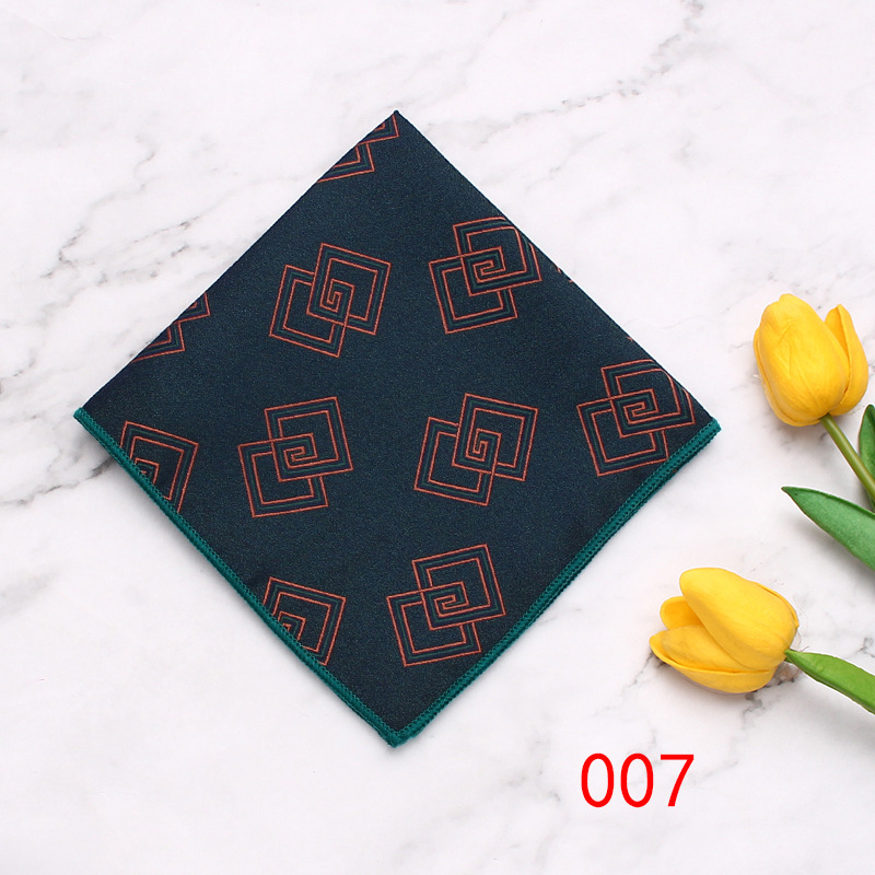 Muška džepna maramica, Cashew Flower uzorak, Jacquard tkanina, poliester vlakna, moderan poslovni dodatak