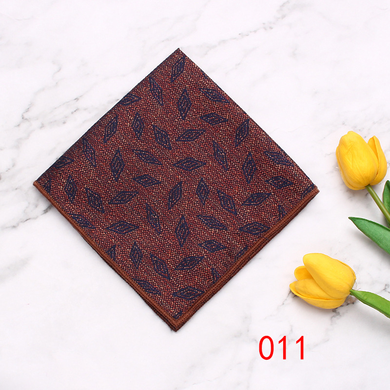 Muška džepna maramica, Cashew Flower uzorak, Jacquard tkanina, poliester vlakna, moderan poslovni dodatak