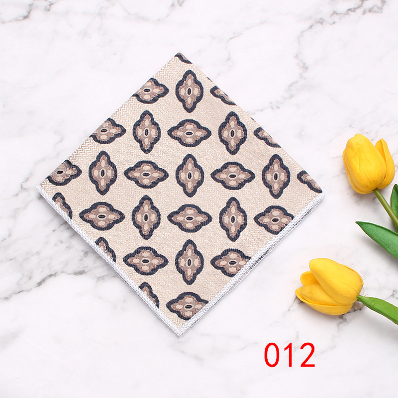 Muška džepna maramica, Cashew Flower uzorak, Jacquard tkanina, poliester vlakna, moderan poslovni dodatak