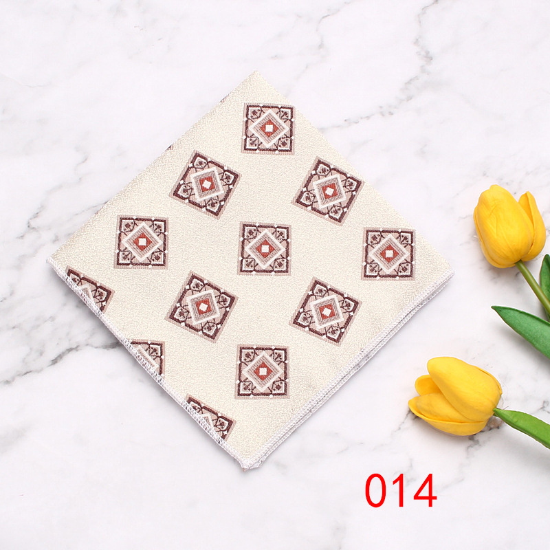 Muška džepna maramica, Cashew Flower uzorak, Jacquard tkanina, poliester vlakna, moderan poslovni dodatak