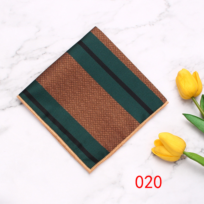 Muška džepna maramica, Cashew Flower uzorak, Jacquard tkanina, poliester vlakna, moderan poslovni dodatak
