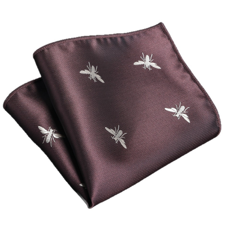 Zsebkendő zakókhoz Jacquard csíkos mintával, poliészter szál, poliészter bélés, magas minőségű stílus