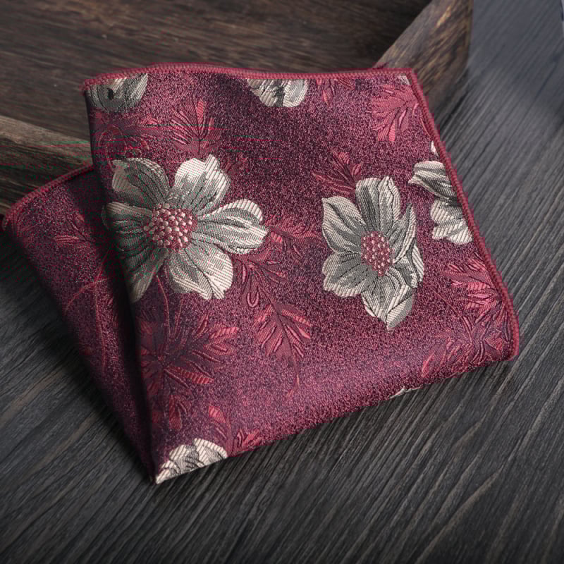 Zsebkendő zakókhoz Jacquard csíkos mintával, poliészter szál, poliészter bélés, magas minőségű stílus