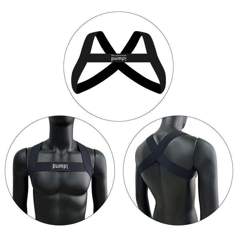 Elastīga plecu un krūšu siksna poza korekcijai - Nailons, druku dizains, Xingdelang, 2025. gada pavasaris, izcelsme Zhongshan