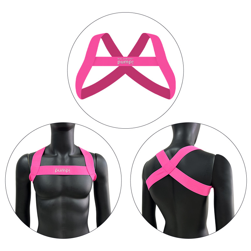 Elastīga plecu un krūšu siksna poza korekcijai - Nailons, druku dizains, Xingdelang, 2025. gada pavasaris, izcelsme Zhongshan