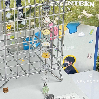 Akrila atslēgu piekariņš ar zvaigznīšu motīvu, drukāts dizains, gatavs dāvanai