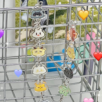 Akrila atslēgu piekariņš ar zvaigznīšu motīvu, drukāts dizains, gatavs dāvanai