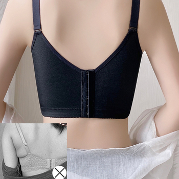 Сутиен с регулируеми, отстраняеми двойни презрамки, пълна чашка, задни шест реда куки, памук-nylon плат, подплата 30–50% спандекс