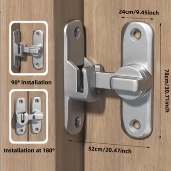 Durvju pretzādzības spona, alumīnija sakausējums, modelis 8025, piemērots koka un nerūsējošām durvīm