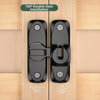 Durvju pretzādzības spona, alumīnija sakausējums, modelis 8025, piemērots koka un nerūsējošām durvīm