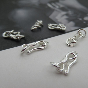 Închizătoare DIY pentru bijuterii – argint 925, electroplating, închizătoare în formă de S/figură‑8, pentru colier și brățară