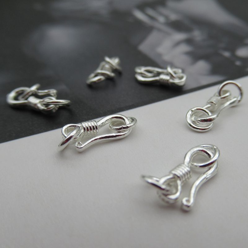 Închizătoare DIY pentru bijuterii – argint 925, electroplating, închizătoare în formă de S/figură‑8, pentru colier și brățară