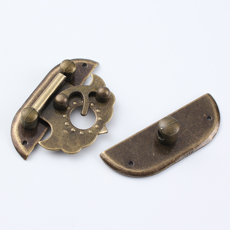 Dzelzs kastes aizdare – koka kastēm, antīkā izskats, Tonglang Fang zīmols, modelis 1, Jauns ķīniešu stils